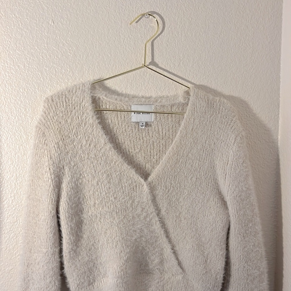 Pink Rose, size M sweater.